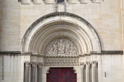 Door of Saint Paul Church  Nimes