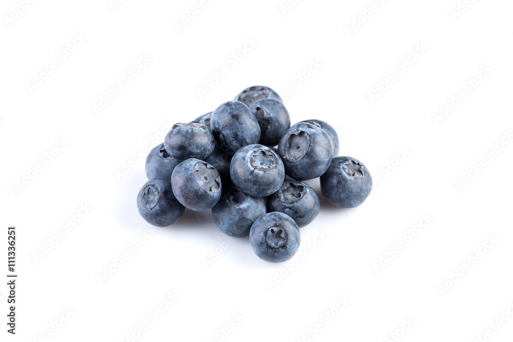 Blueberries on white background Blueberries on white background