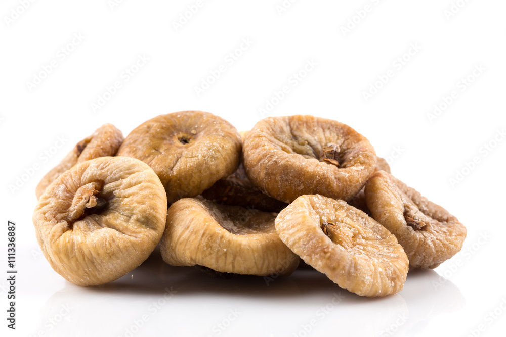 Dried Figs on white background Dried Figs on white background