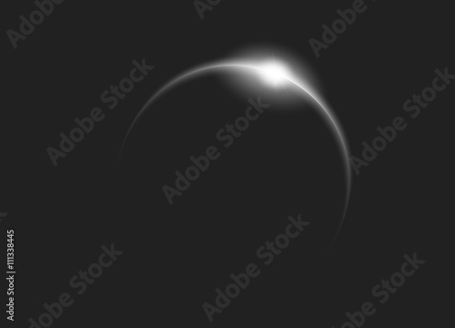 Sunrise in deep space
