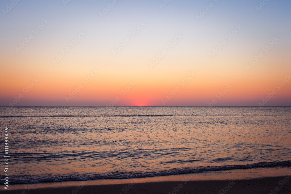 Fototapeta premium Sonnenuntergang an der Nordsee