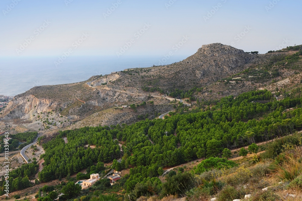 view from Erice mountain