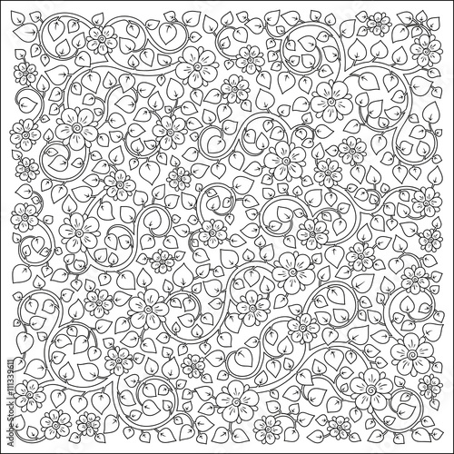 Coloring book for adult and older children.