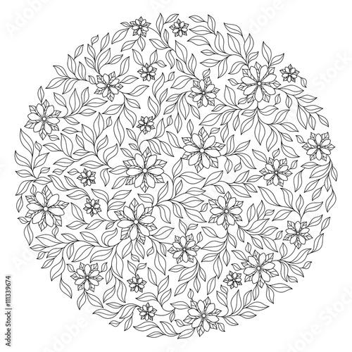 Coloring book for adult and older children.