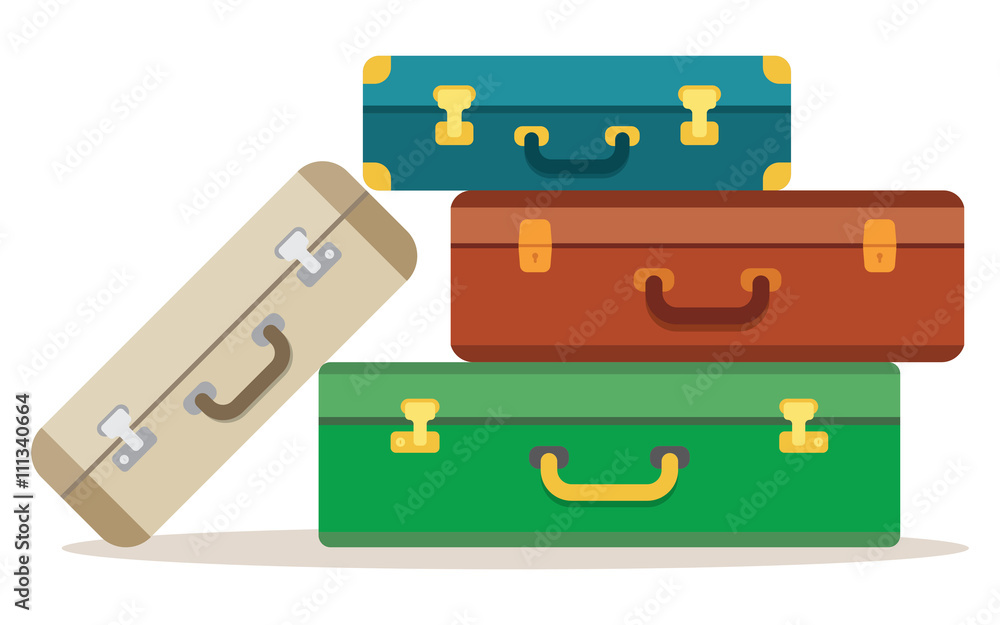 Baggage, luggage, suitcases on background. Baggage, luggage, suitcases on background.