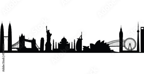 world landmark group in black