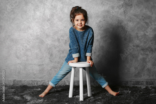 Portrait of little fashion ...
