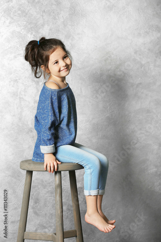 Portrait of little fashion ...