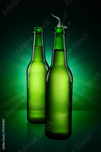 Green Bottles of beer