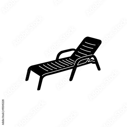 Chaise icon, simple style