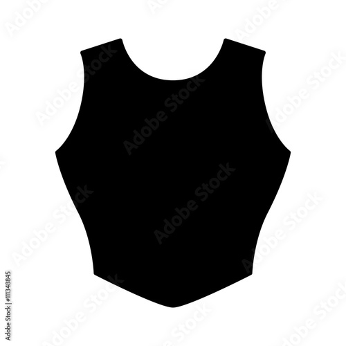Body vest breastplate armor flat icon for games and websites photo