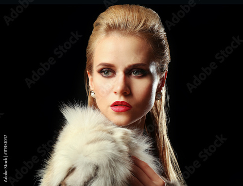 Beautiful young woman with ...