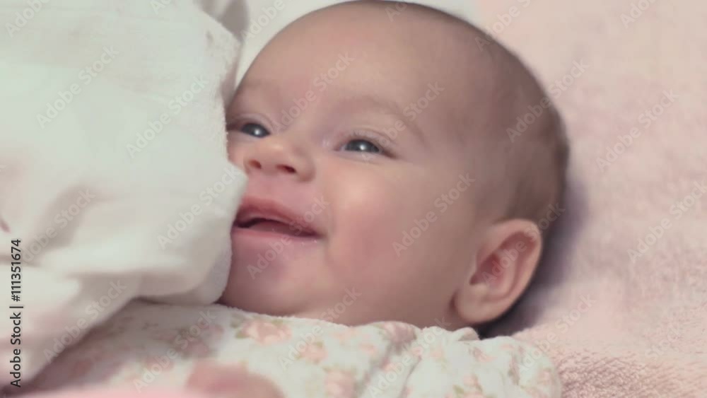 Newborn Baby Girl Close Up