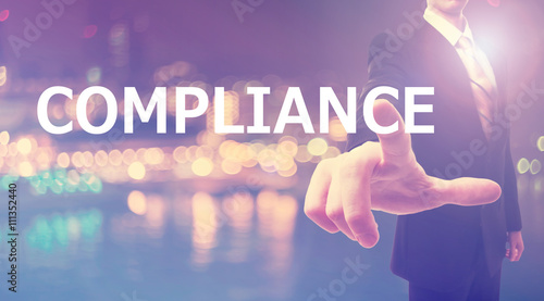 Compliance concept with businessman