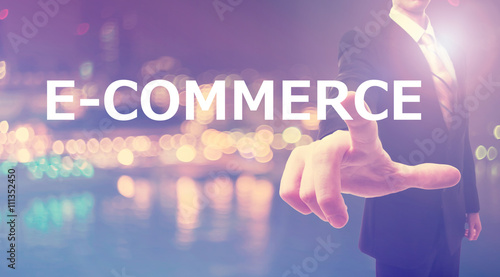 E-Commerce concept with businessman