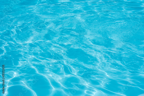 Blue pool water background © yotrakbutda