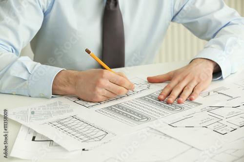 Male construction engineer ...