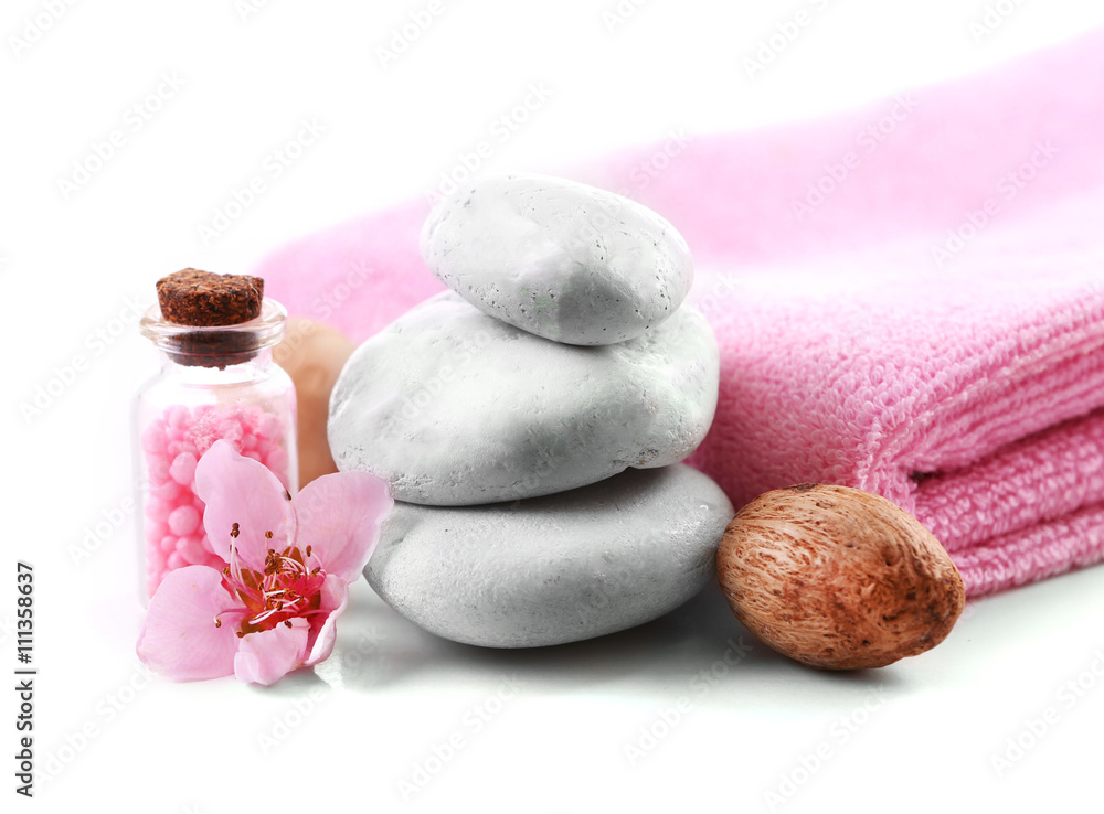 Spa composition with spring flower Spa composition with spring flower