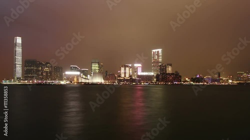 Wallpaper Mural Time Lapse Day to Night Shot of tsim sha tsui, Kowloon, Hong Kong Torontodigital.ca
