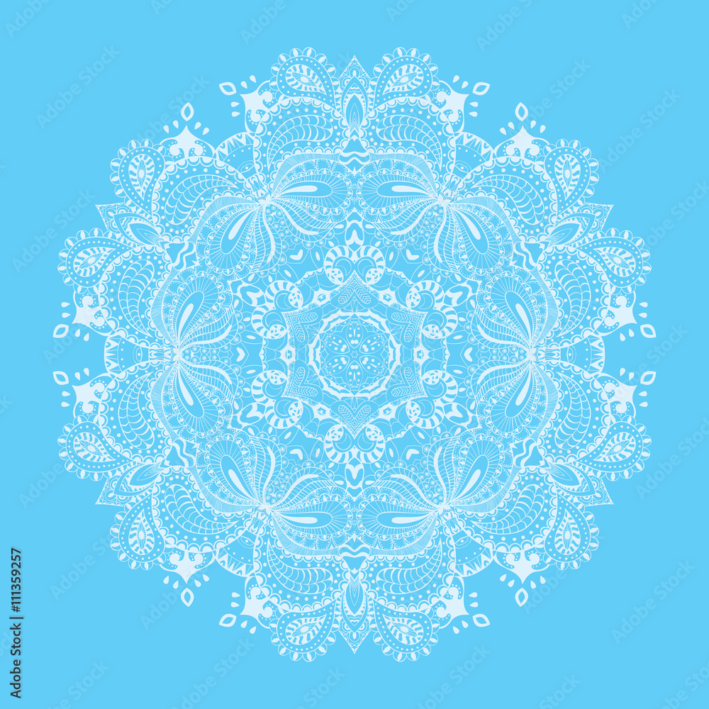 Vector ornamental lace pattern, circle background with many details Vector ornamental lace pattern, circle background with many details