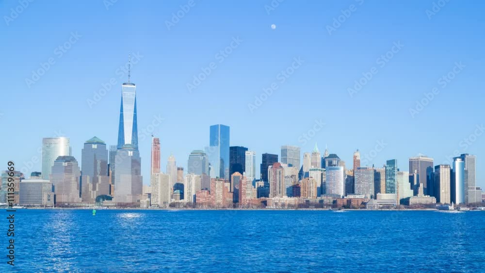 Time lapse of sunset on New York City's Manhattan Island. Time lapse of sunset on New York City's Manhattan Island.