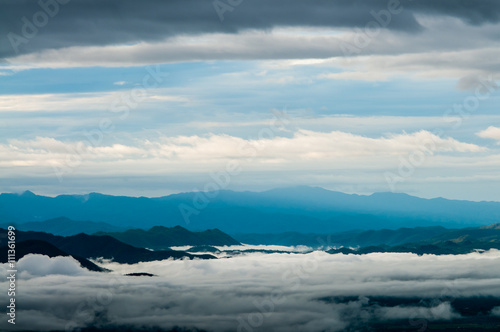 Soft focus of fog and cloud on the mountain.background © toptop28