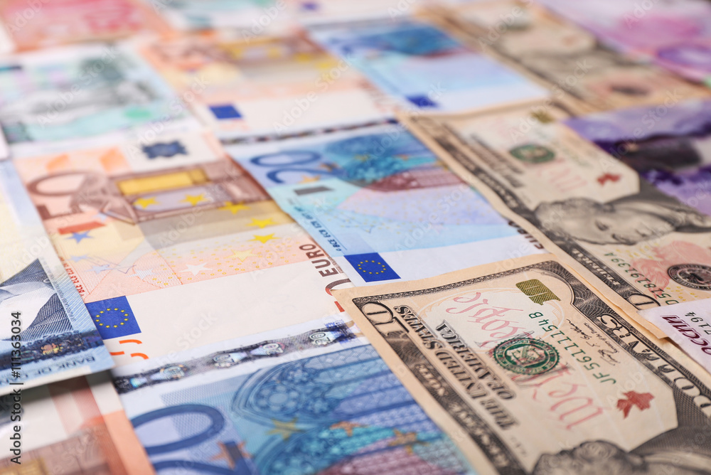 Background made of money banknotes Background made of money banknotes