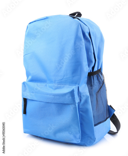 School backpack, isolated on white