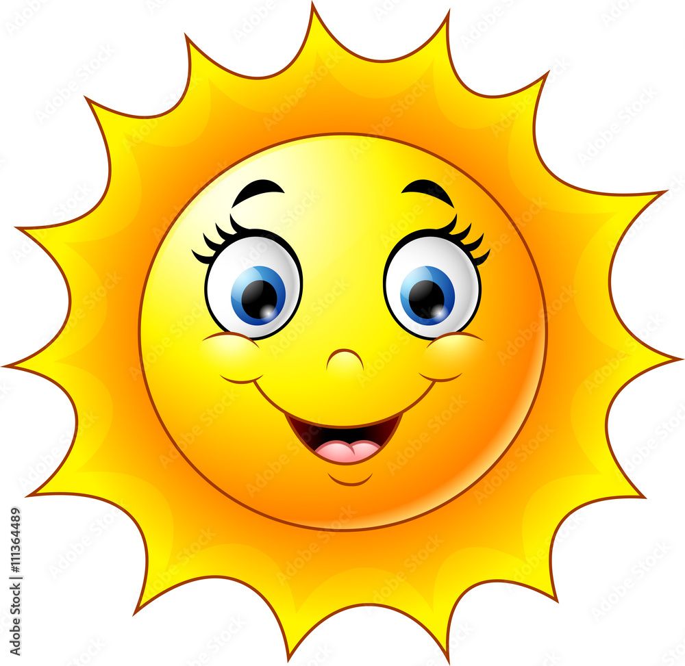 Cute cartoon sun Cute cartoon sun