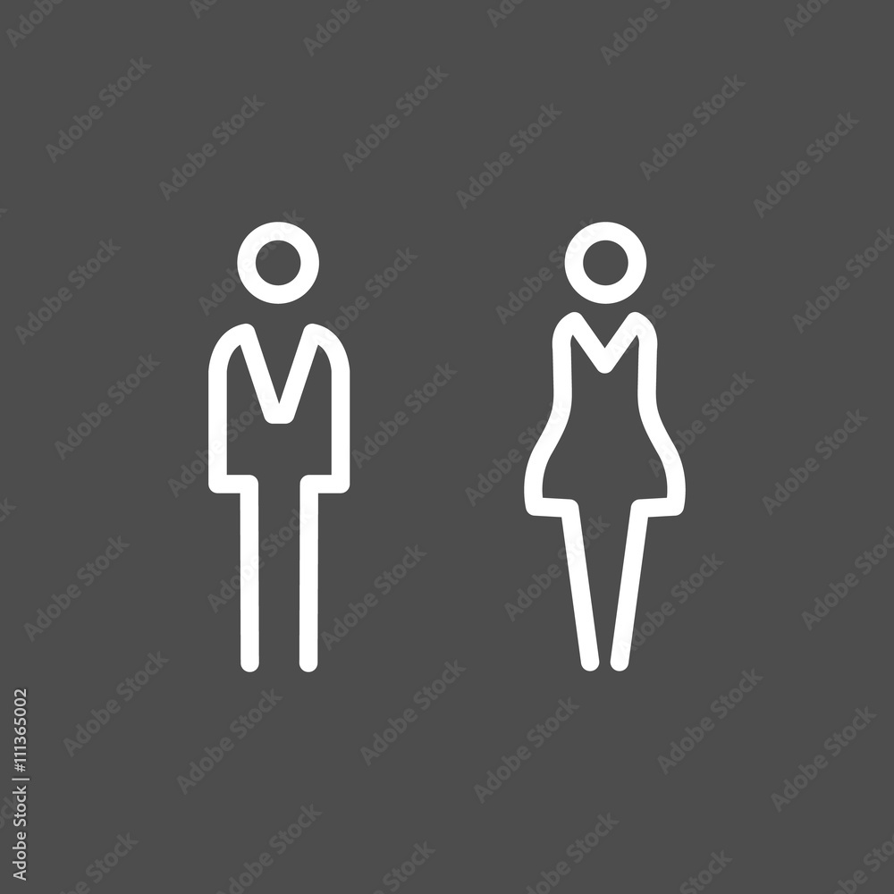 Toilet WC door wall plate. Toilet WC door wall plate.