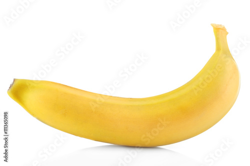 Ripe banana, isolated on white
