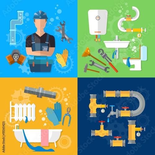 Professional plumber plumbing repair service