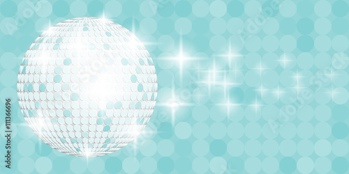 Blue disco ball
