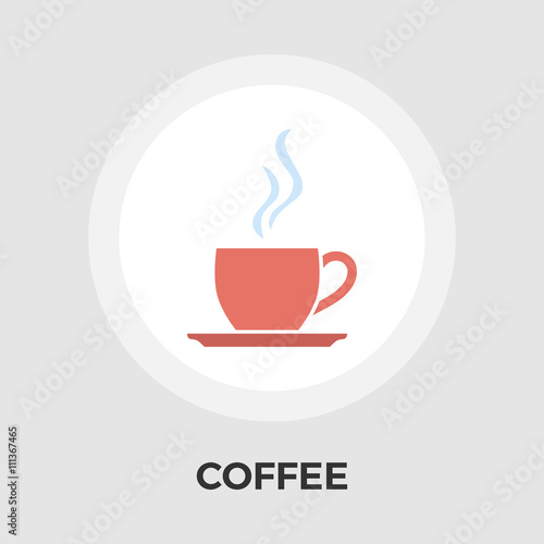 Cup of coffee flat icon