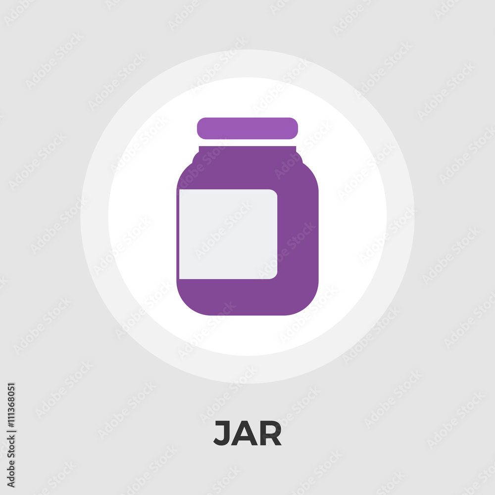 Jar vector flat icon Jar vector flat icon