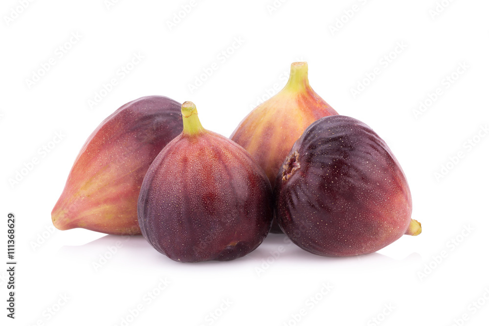 Fototapeta premium Fresh figs isolated on white