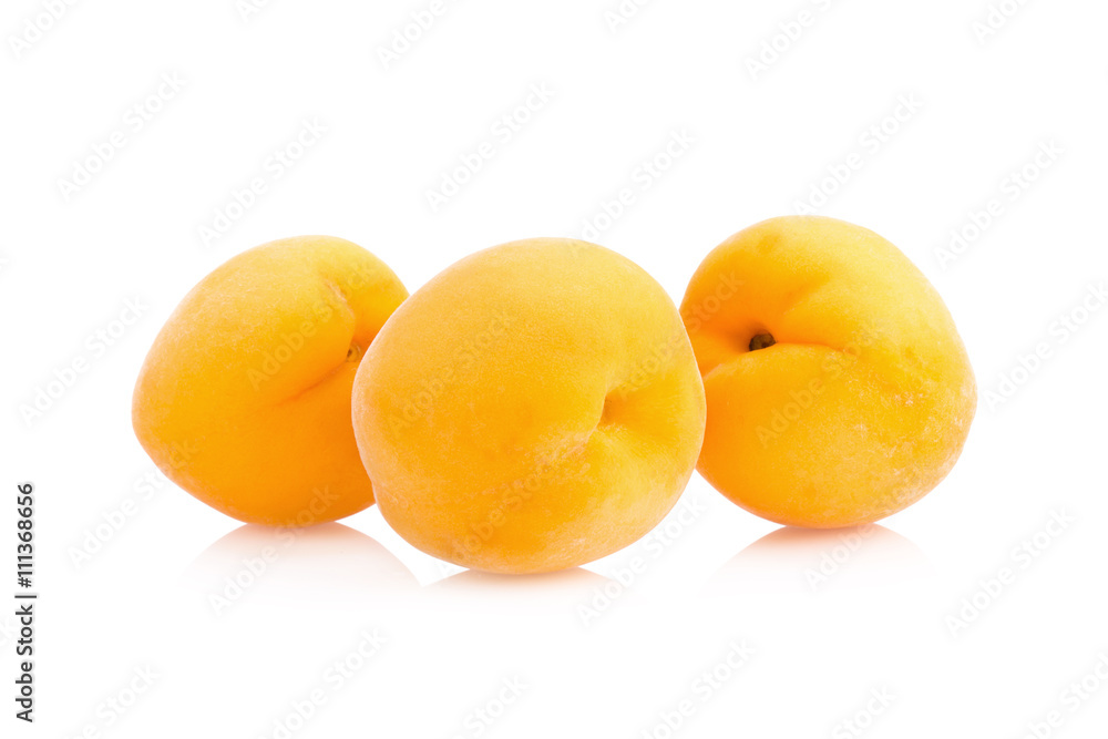 Ripe peach fruit isolated on white background Ripe peach fruit isolated on white background