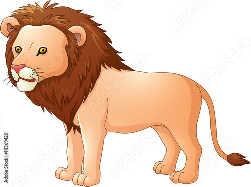 Cute lion cartoon