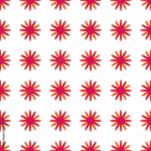 Flowers. Happy summer. Seamless pattern. © Vector mix