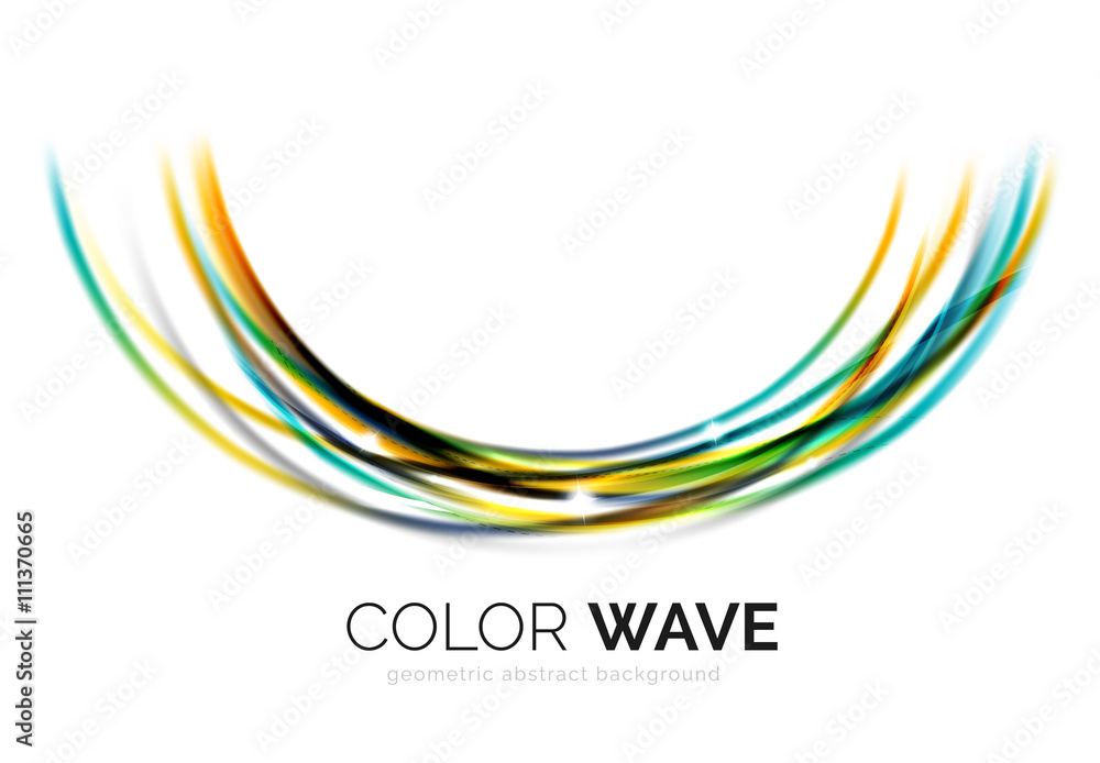 Obraz premium Abstract color wave design element