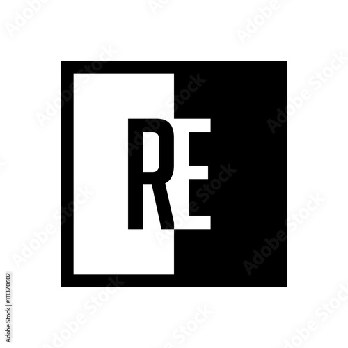 initial square half logo