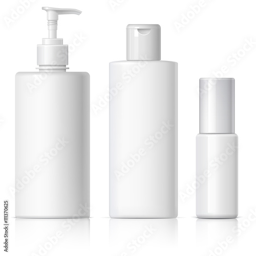 Realistic Cosmetic bottle can sprayer container.