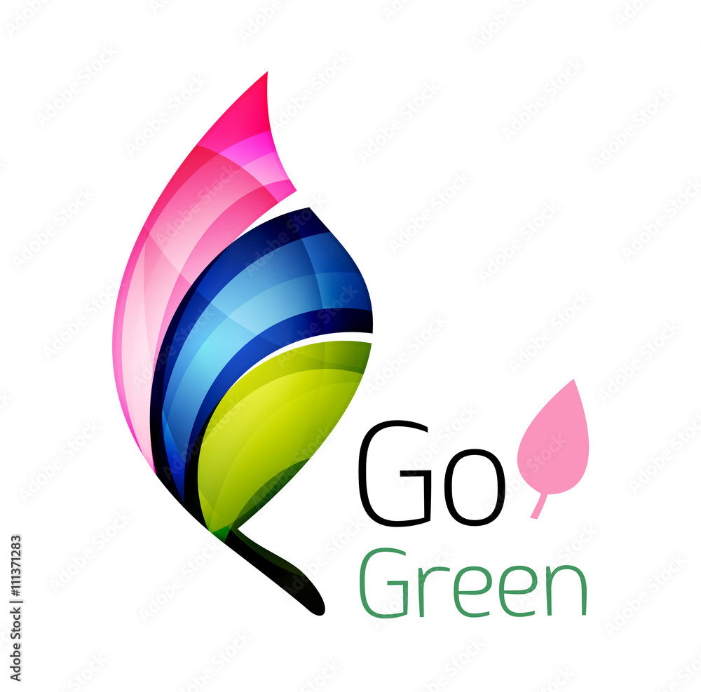 Go green. Leaf nature concept