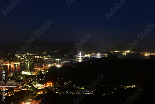 Nightscape of Nagasaki, Japan © BunphotPhairoh