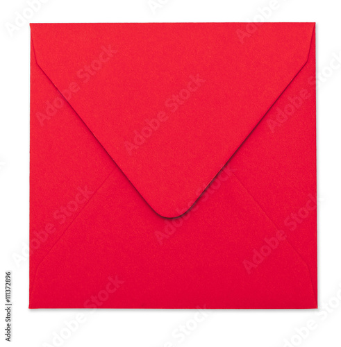 Red Envelope With Clipping Path