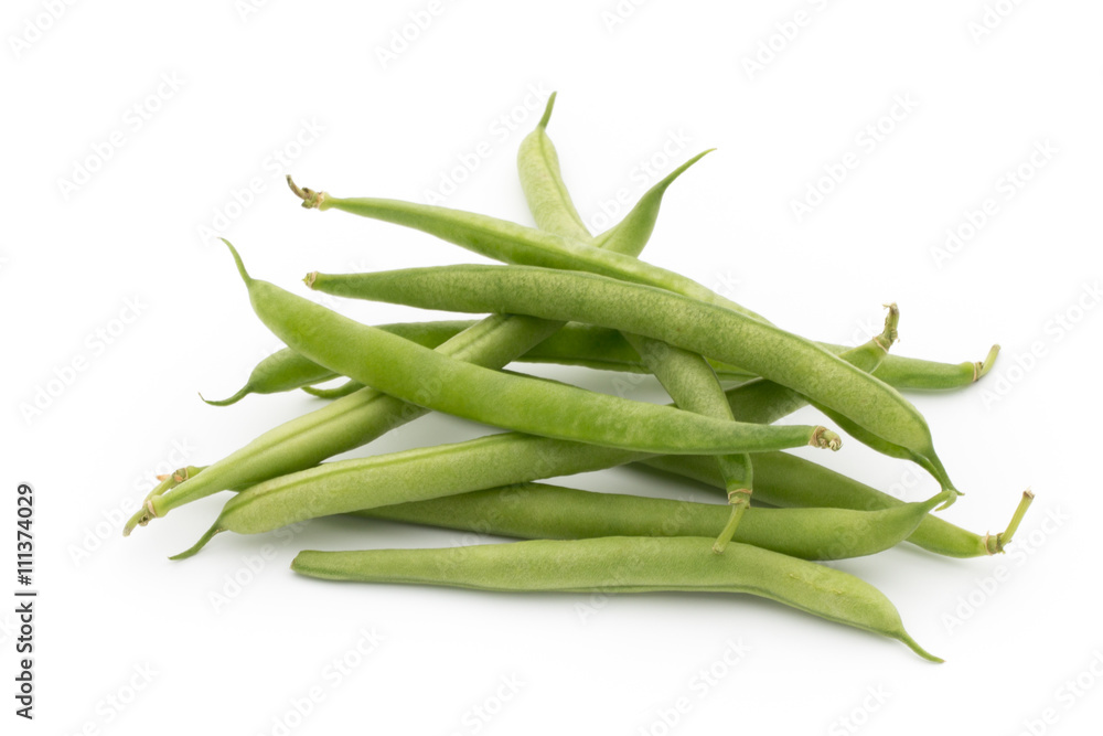 Green beans isolated on a white background. Green beans isolated on a white background.