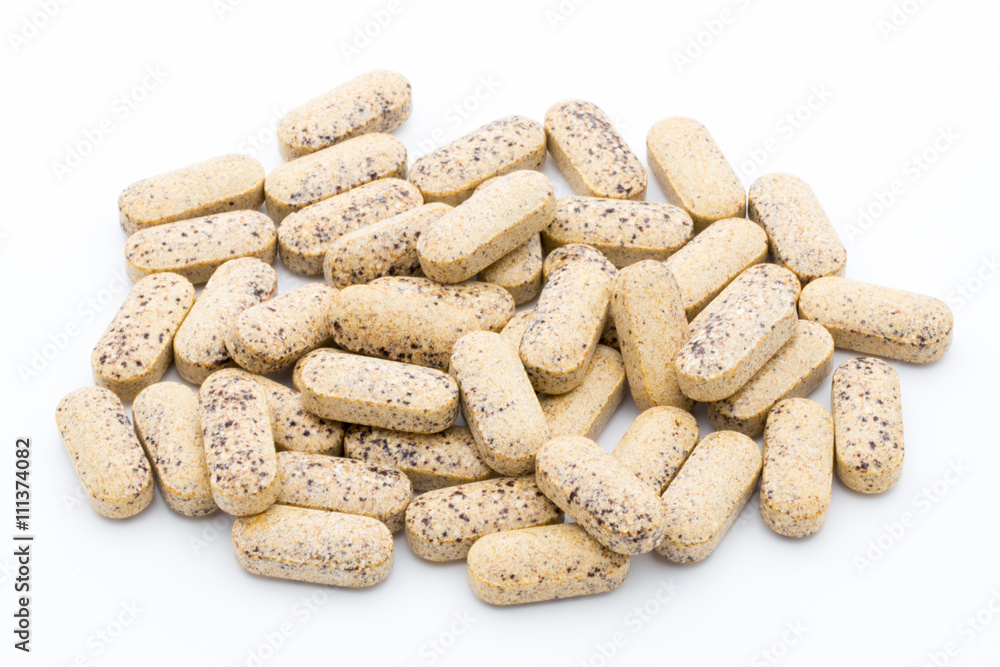 Alternative Medicine. Vitamin capsules. Homeopathic supplement. Alternative Medicine. Vitamin capsules. Homeopathic supplement.