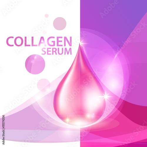 Collagen Serum Background Concept Skin Care Cosmetic