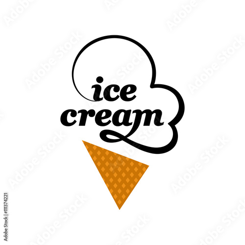 Vector Ice cream logo