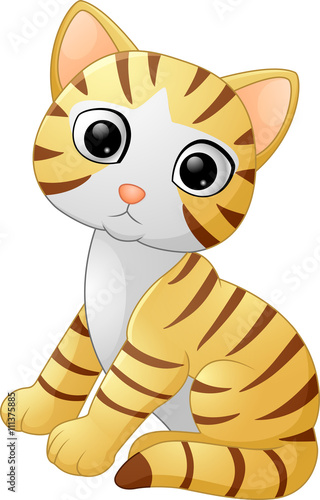 Fototapeta Naklejka Na Ścianę i Meble -  Cute cat cartoon
